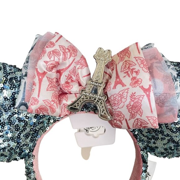 Disney Parks Epcot France Eiffel Tower Minnie Mouse Ears Headband - Picture 8 of 9